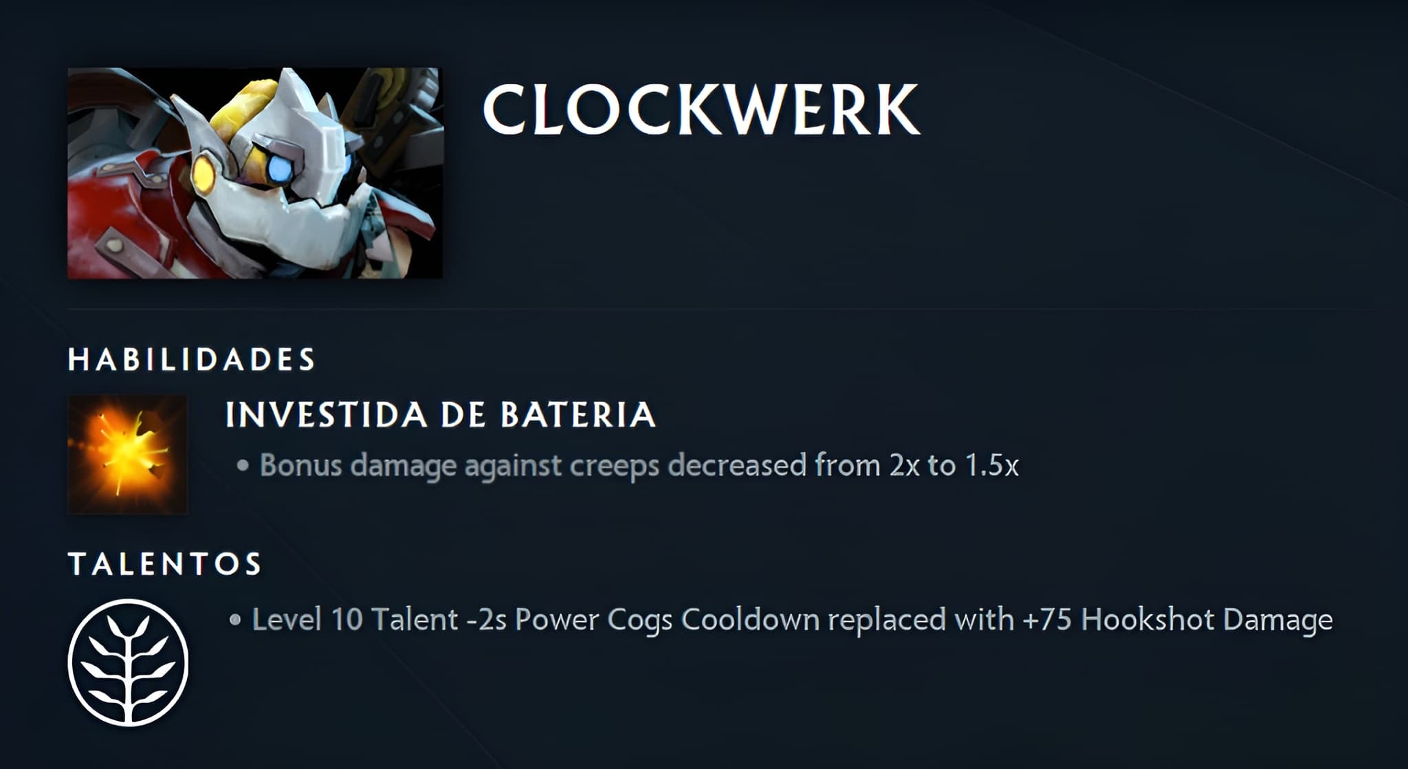 Alterações no Clockwerk.