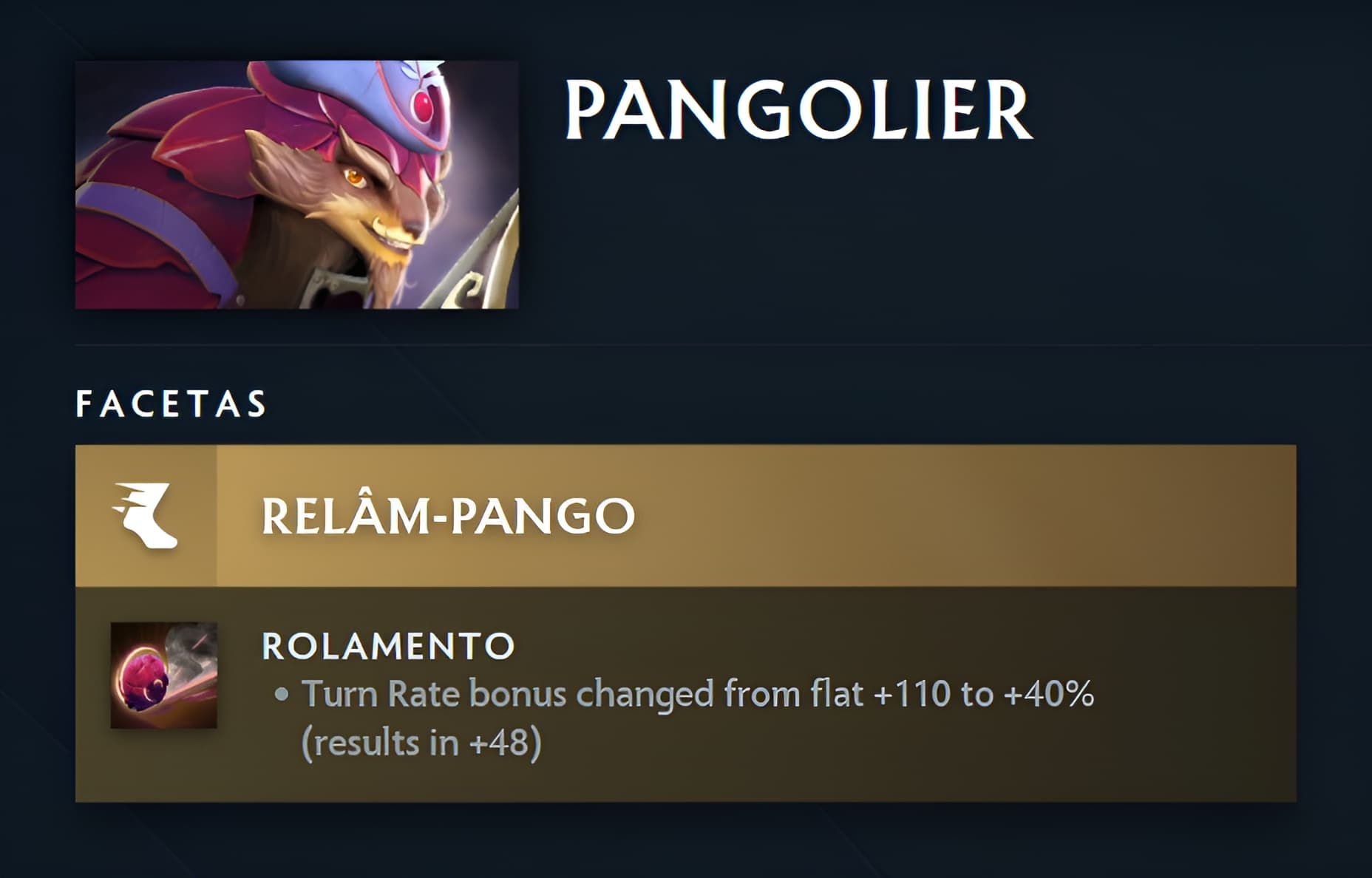 Pangolier recebeu um nerf expressivo.