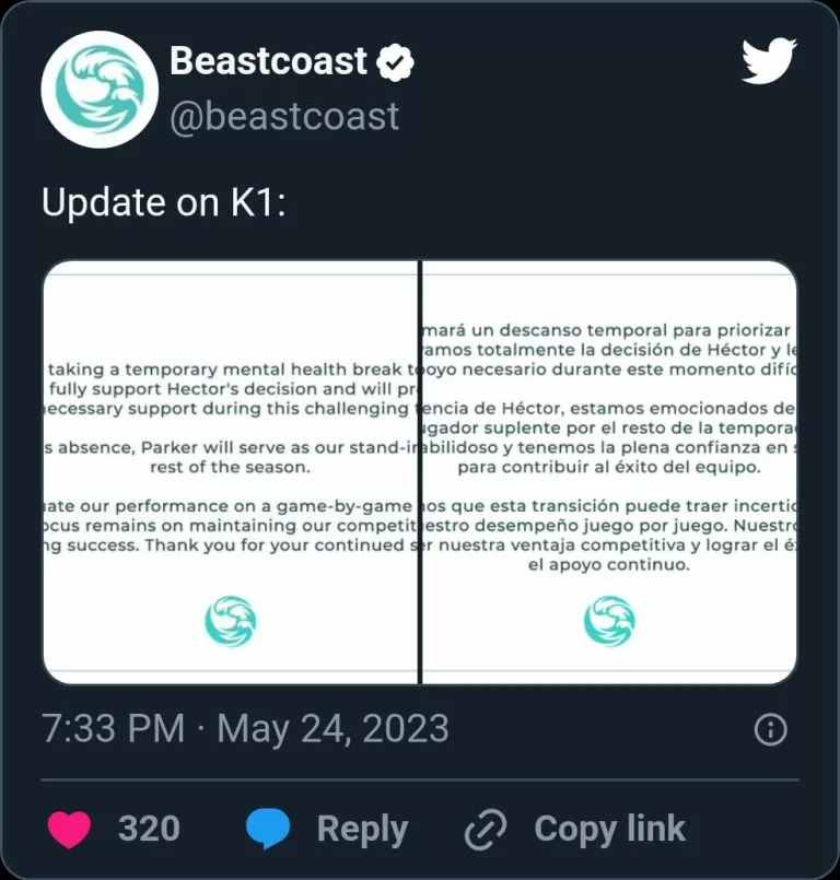 Saúde mental e emocional está afetando os jogadores