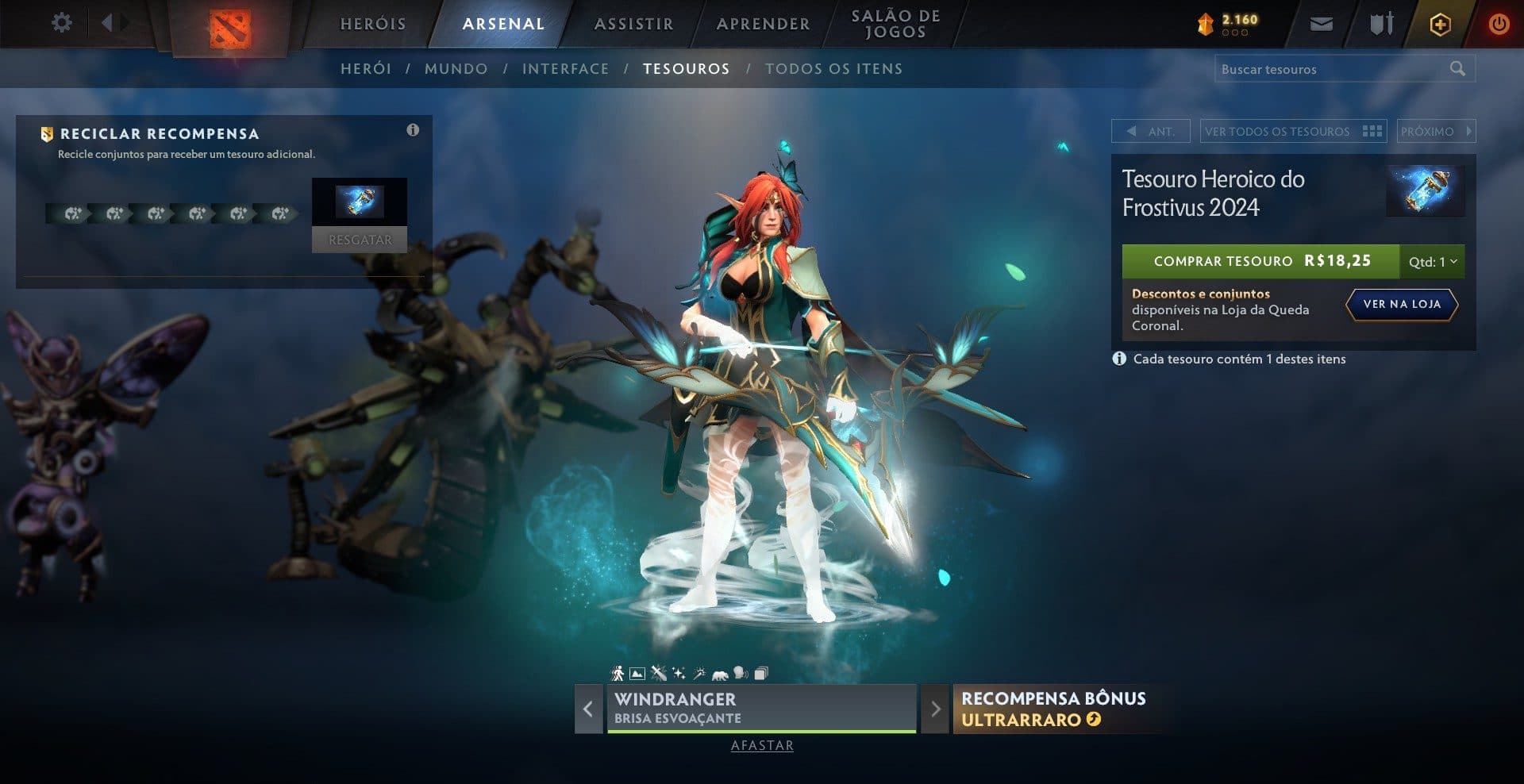 Windranger ganha destaque no tesouro sazonal de inverno.