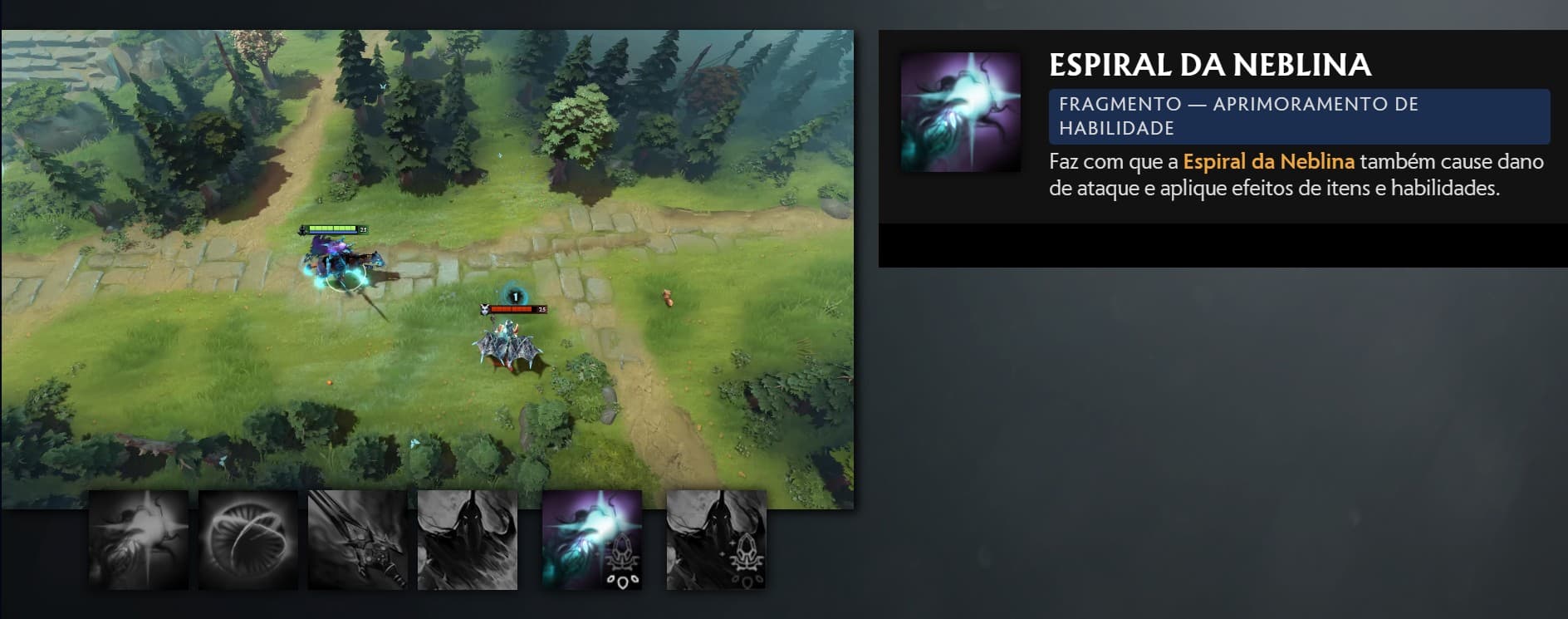 O efeito do fragmento de Aghanim do Abaddon tem uma ótima sinergia.