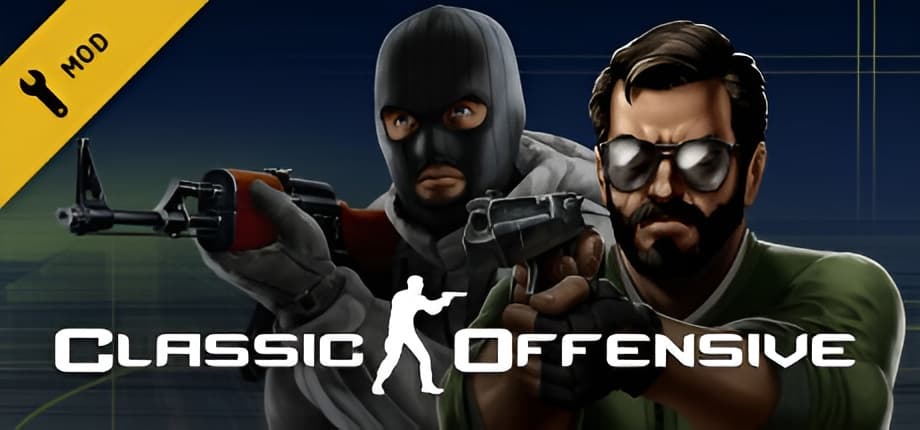 Imagem oficial do Classic Offensive no site da Steam.