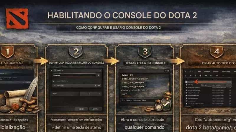 Comandos do Console no Dota 2: Aprenda o Básico