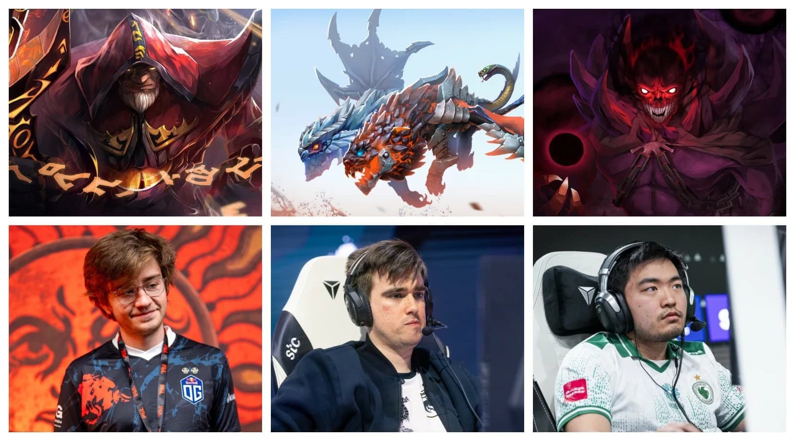 Heróis e jogadores que representam a posição de hard support.