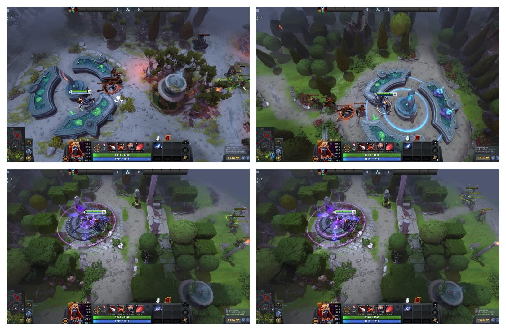 Imagem de exemplo do novo funcionamento das fontes e santuários.