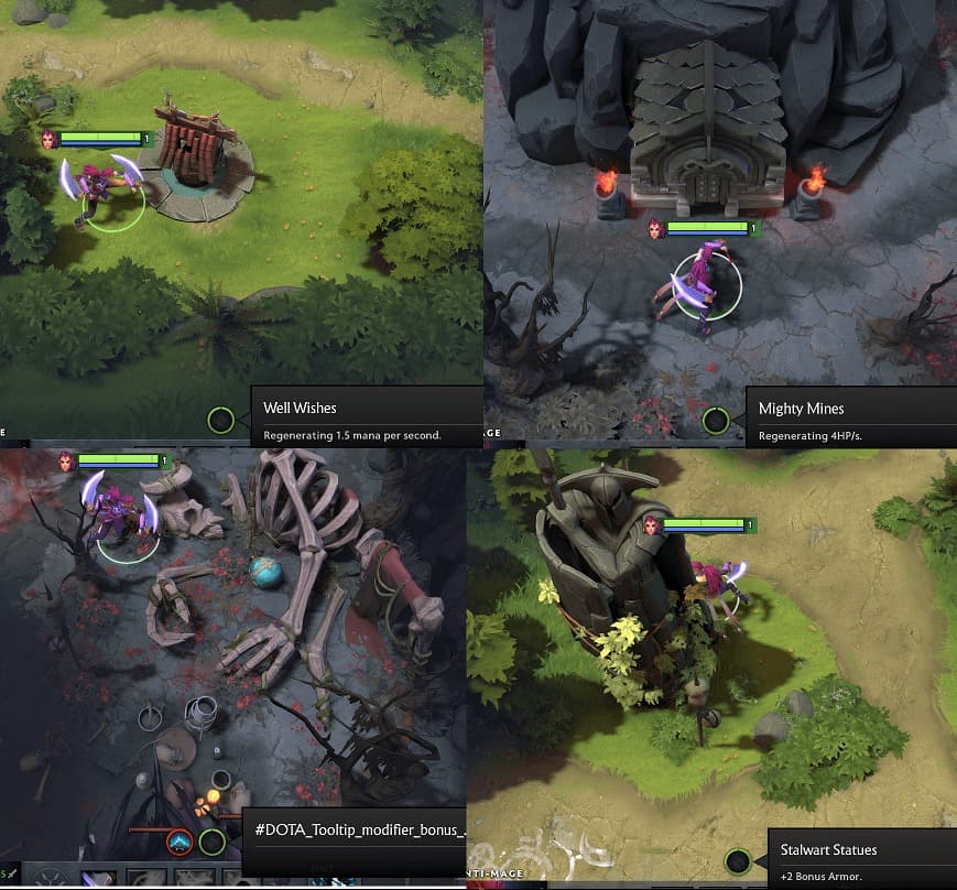 Locais com auras especiais.