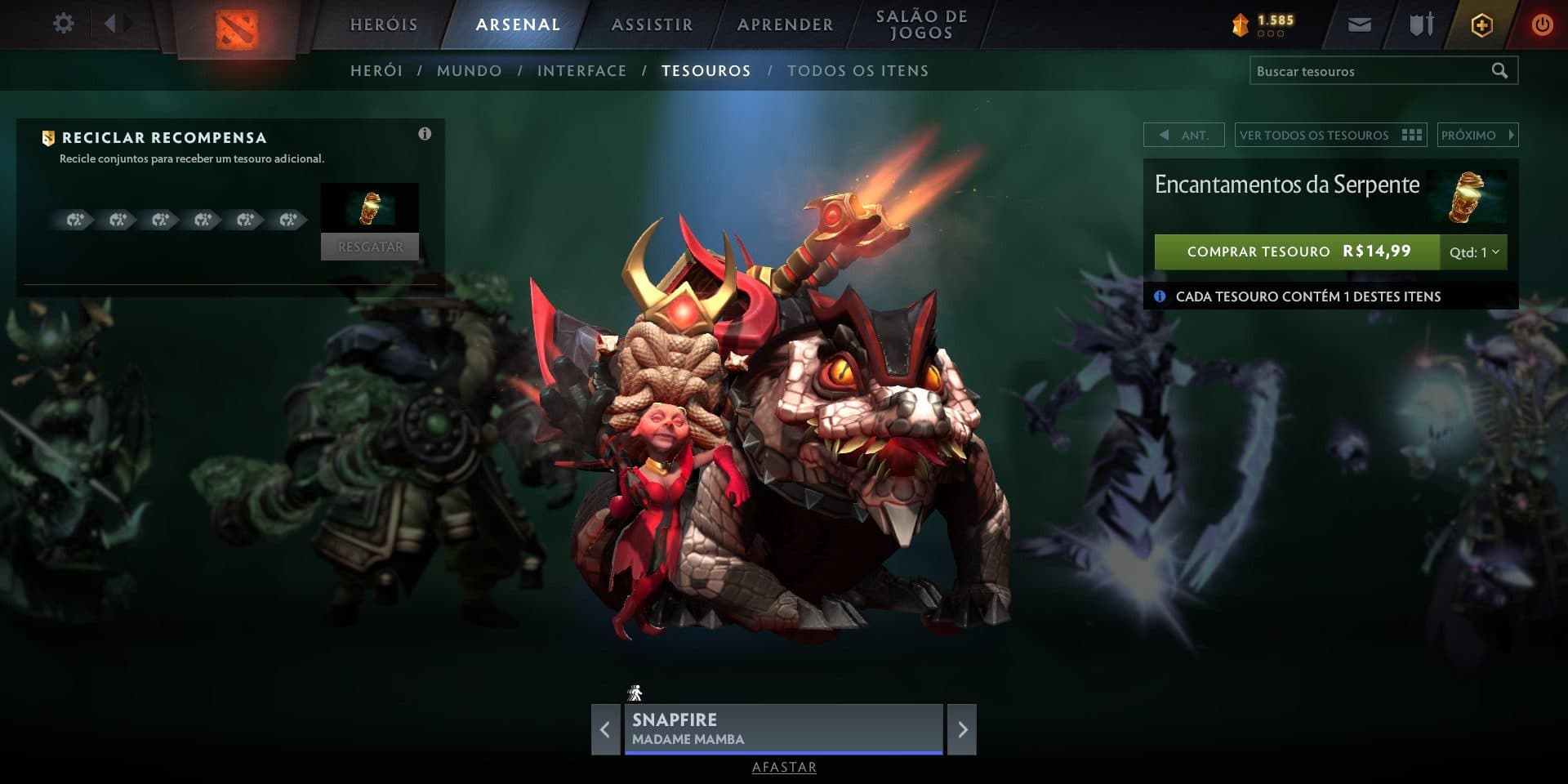 O conjunto mais chamativo de longe é o da Snapfire.