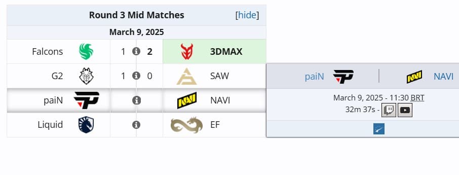 A partida contra a Natus Vincere é fundamental pra seguir em frente.