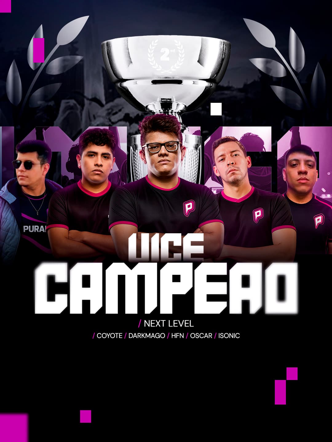 Puraka Esports ostentando seu vice-campeonato no Twitter.