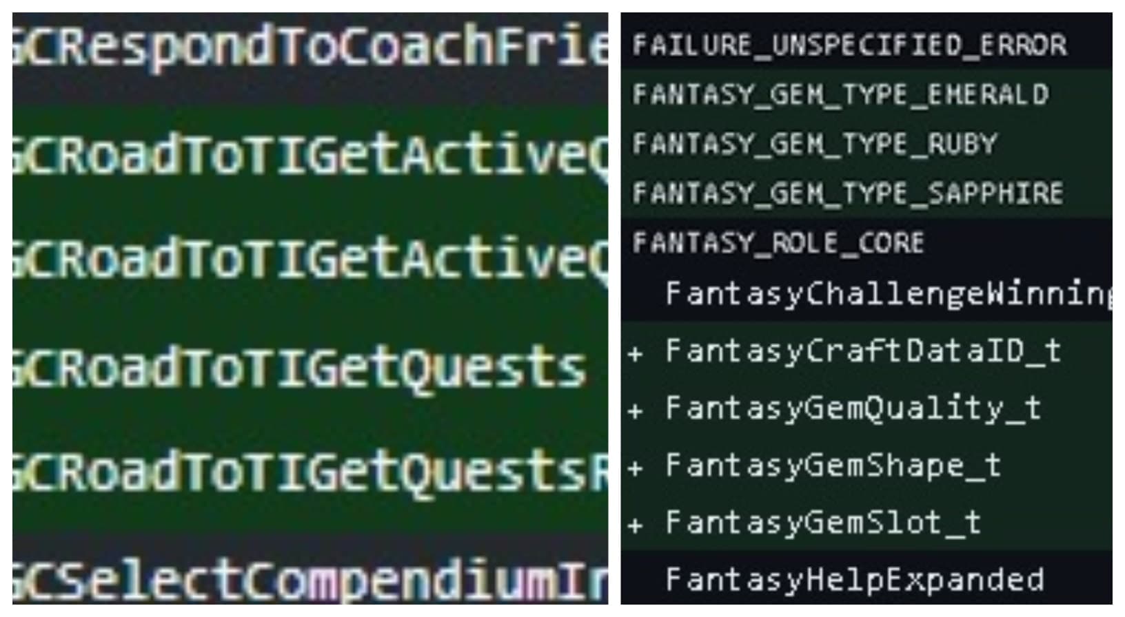 código que gerou rumores sobre pedras preciosas