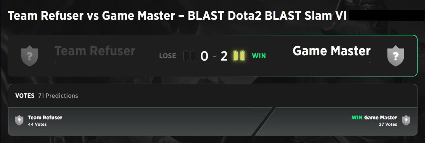 Team Refuser já começou mal na nova temporada do Dota 2.
