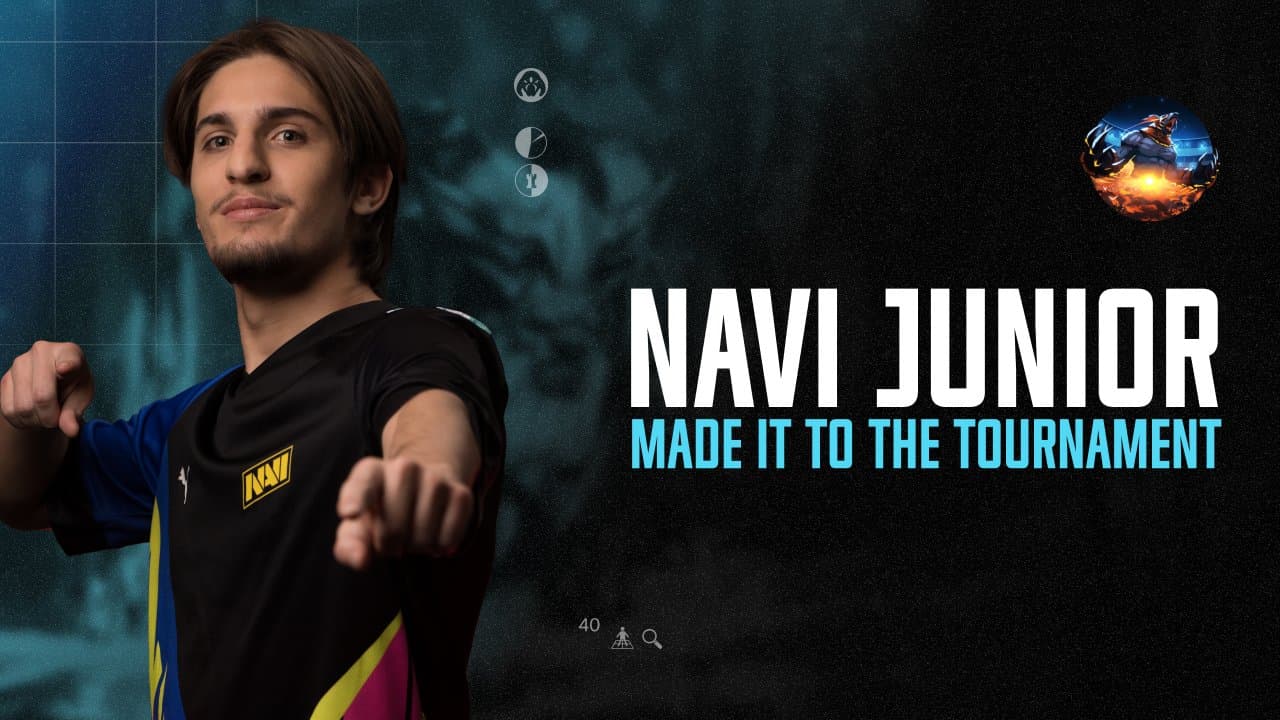 O suporte foi a cara da NaVi Junior no anúncio de qualificação.