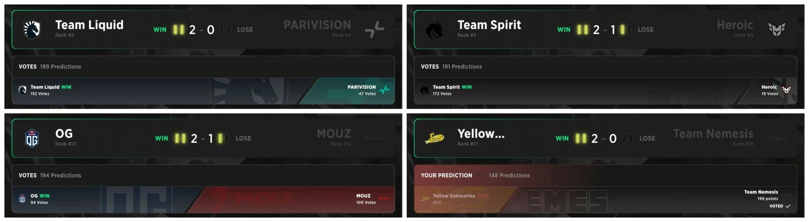 Primeira rodada de eliminação na Fase de Grupos do PGL Wallachia 7.