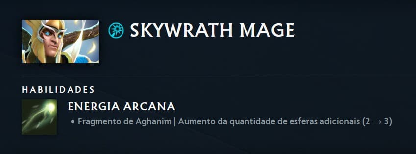 Buff no Skywrath Mage na atualização 7.39d.
