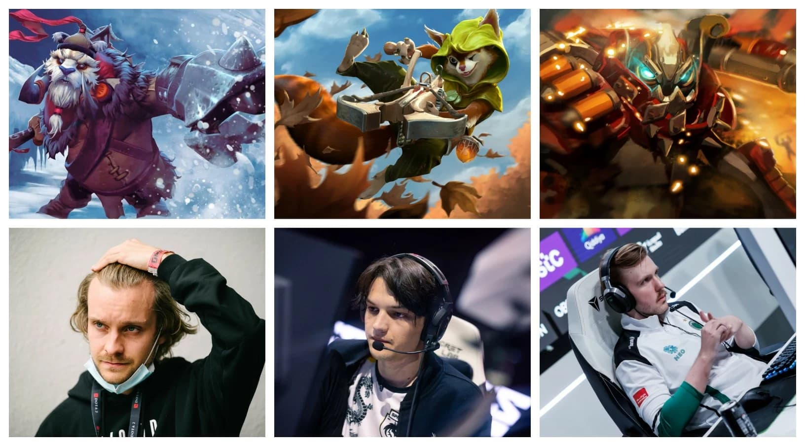 Heróis e jogadores que representam a posição de soft support.