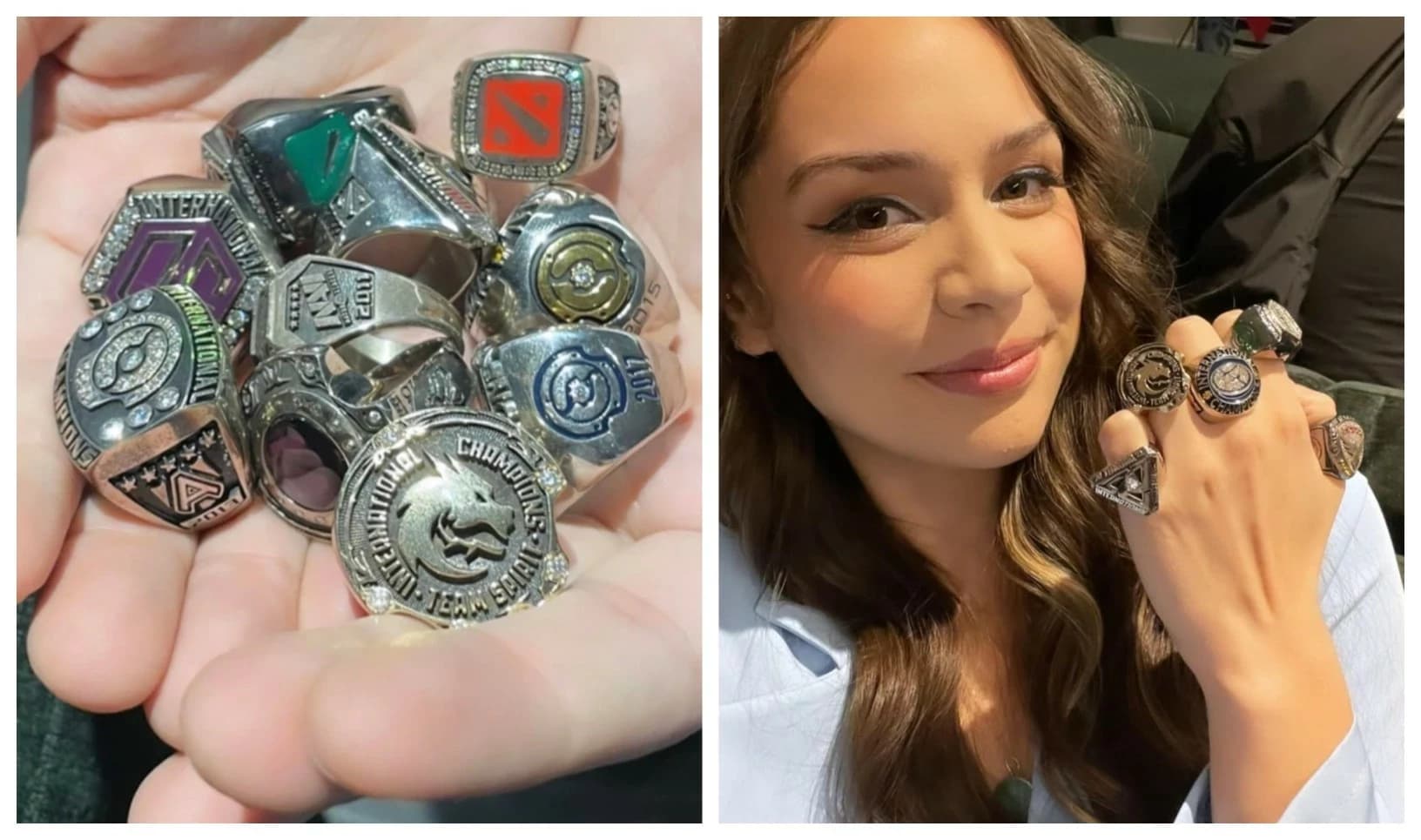 Essa coleção de anéis demonstrada por NatTea é impressionante.