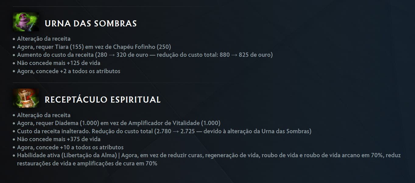 Um dos buffs mais significativos em itens foi a mudança na Urna.