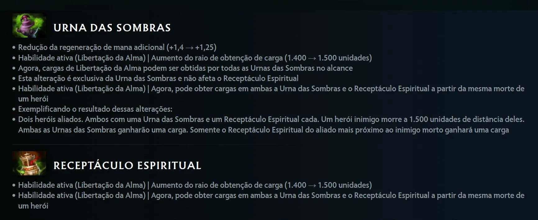 A urna das sombras receberá carga independentemente da quantidade de urnas ao redor após a atualização 7.40 do Dota 2.