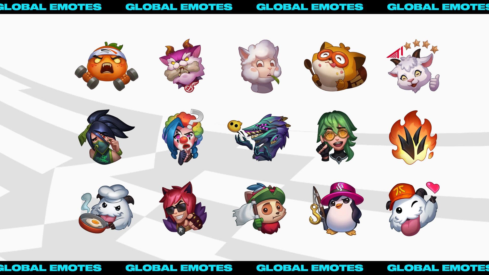 LoL Esports announce Global Emotes made by your favorite teams!