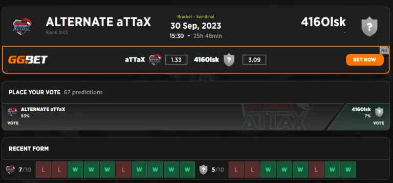 ALTERNATE aTTaX vs Alliance Match Preview