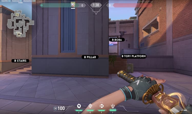 Sunset B site callouts