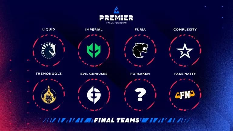 BLAST Premier 2023 Fall Americas Showdown Final Teams