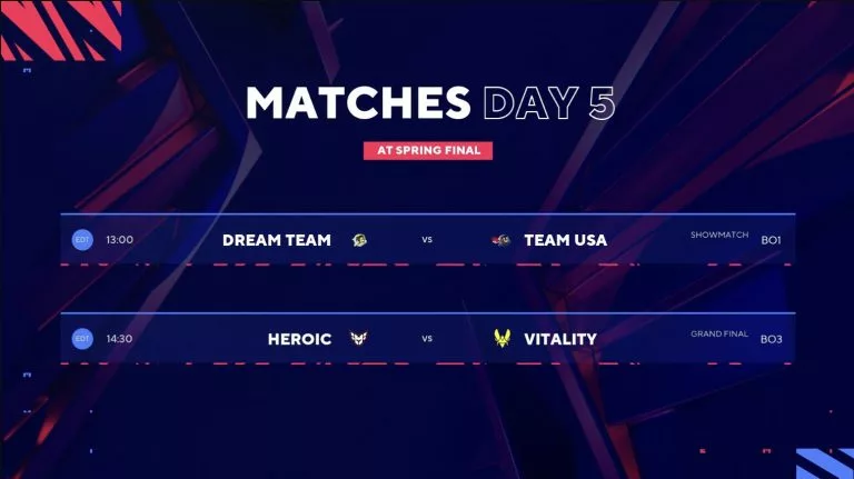 Blast Premier Spring Finals Grand Finals Schedule