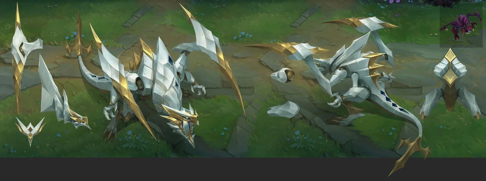 Champions like Cho'Gath will be getting new Demacian skins in LoL Season 1 of 2026.
