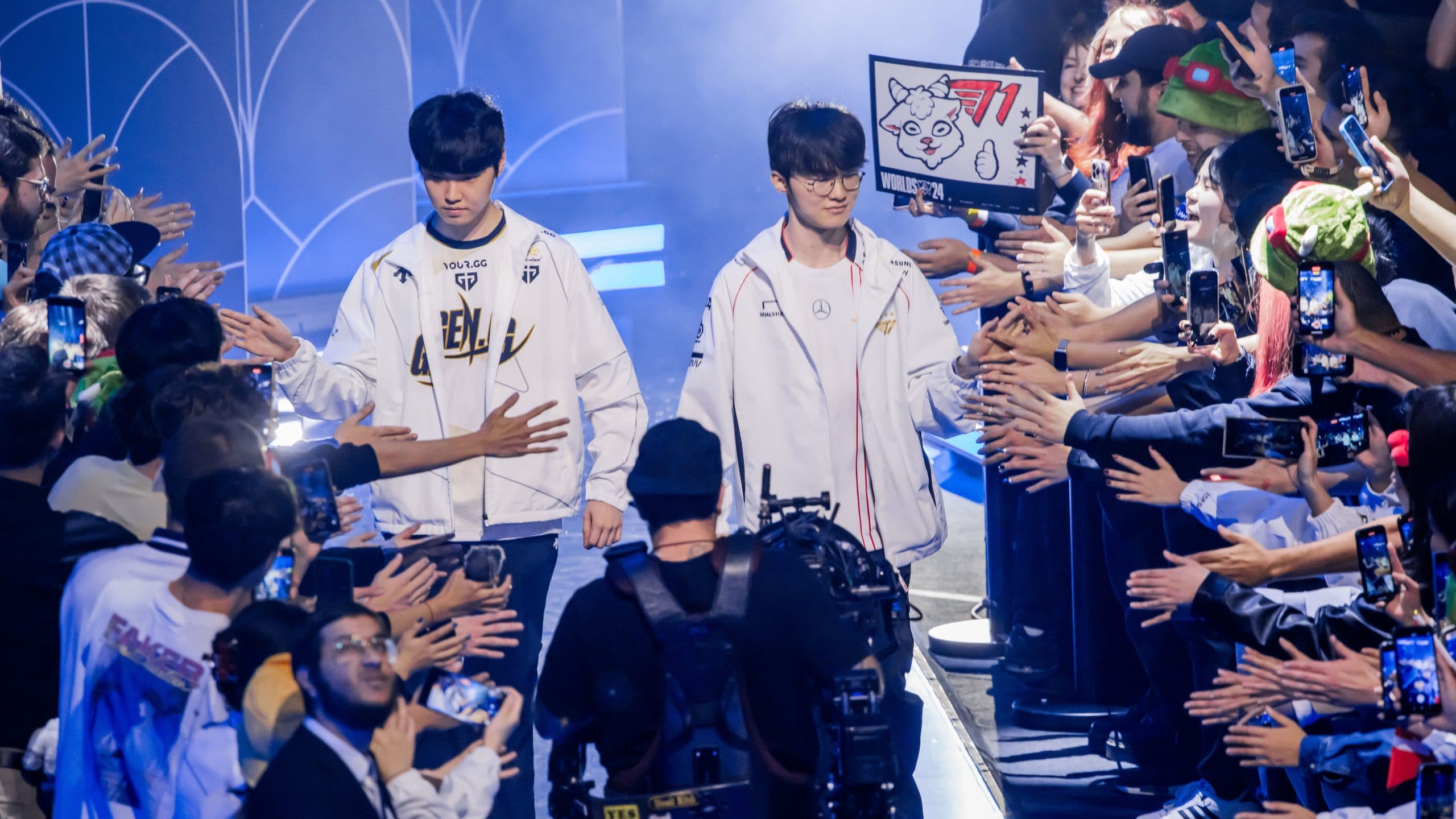 Chovy and Faker at Worlds 2024