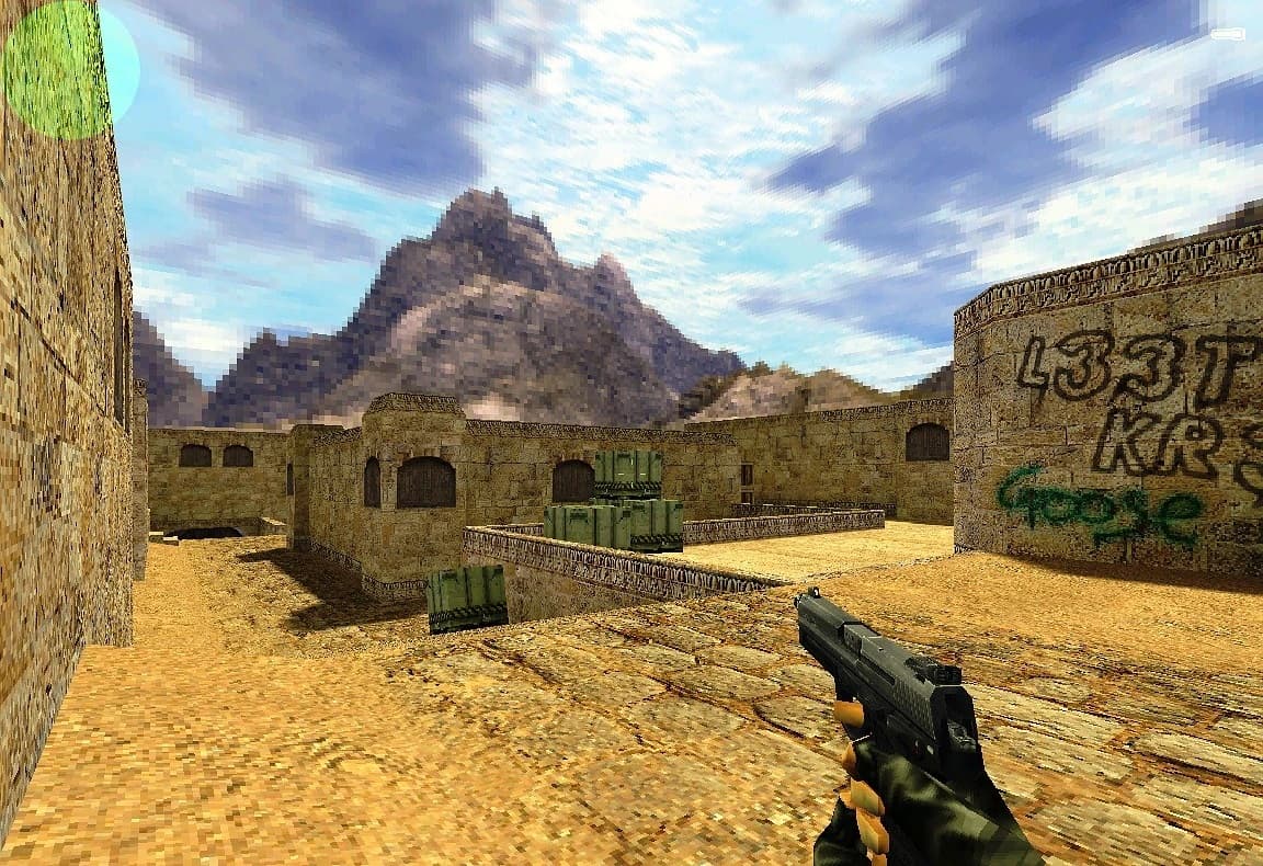Dust II designed by David Johnston as a successor to Dust (credits: Valve)