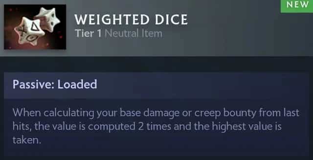 Let's Talk About Dota 2 Weighted Dice
