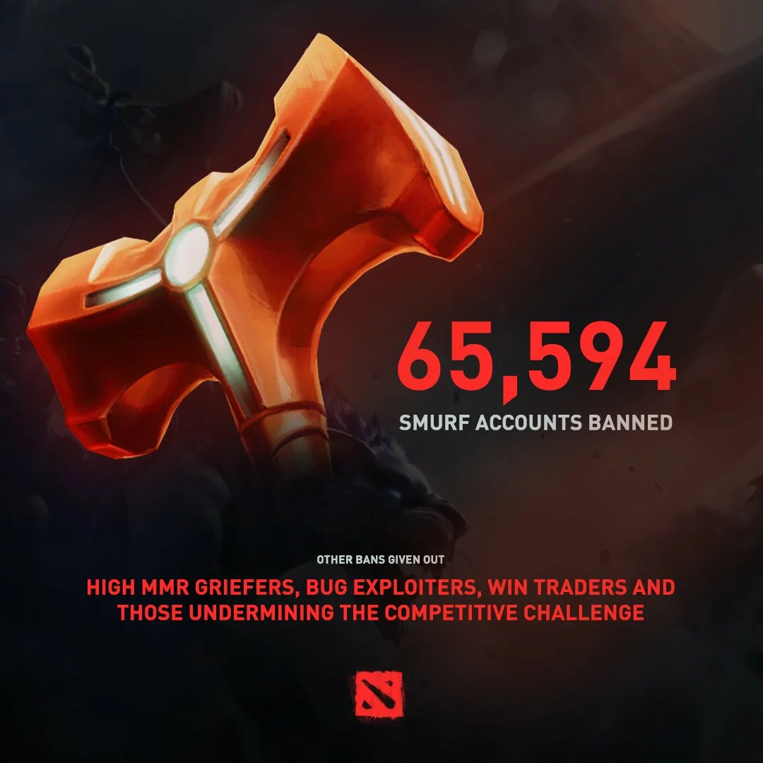 Valve bans over 65,000 Dota 2 Smurfs!
