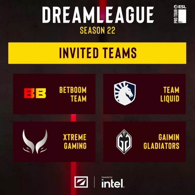DreamLeague Season22 invited teams