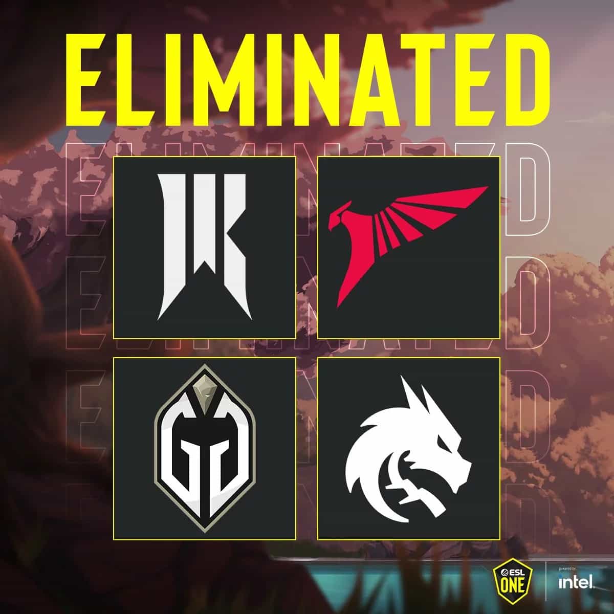 ESL One Birmingham Group Stage Eliminates Two Regions
