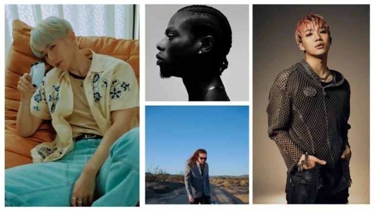 HEARTLESS feat. BAEKYUN(left) as Ezrael, ÃZI (right) as Sett, Tobi Lau (mid-top) as K'Sante and Cal Scruby (mid-bottom) as Kayn