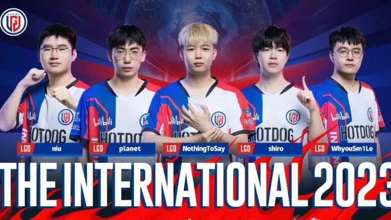 LGD Gaming The International 2023. Credits: Twitter.@LGDgaming