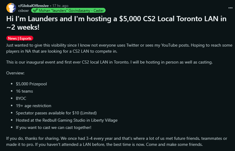 Launders to host first CS2 LAN in Toronto Reddit SS.jpeg