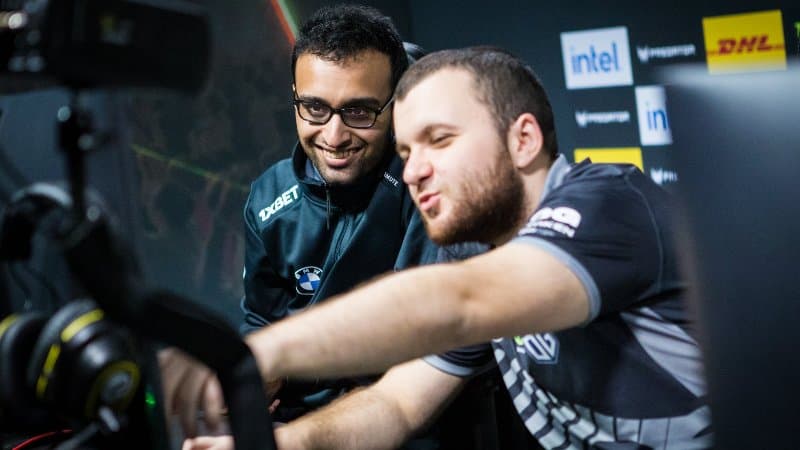 MC and Kitrak at ESL One Berlin Major. Credits: Twitter.@OGesports