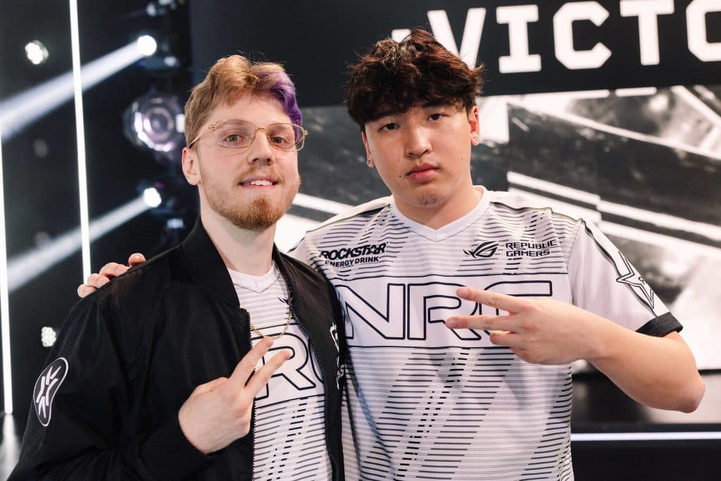 Marved with Demon1 at VCT Americas Kickoff (Image Credits: Colin Young-Wolff | Riot Games)