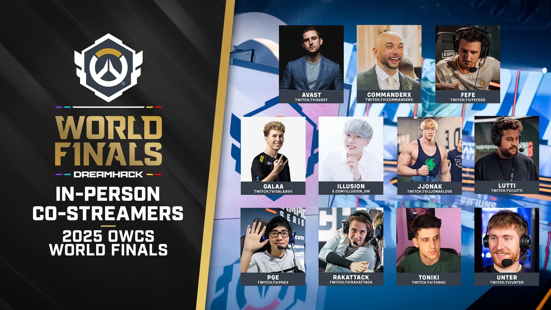2025 OWCS World Finals co-streamers list