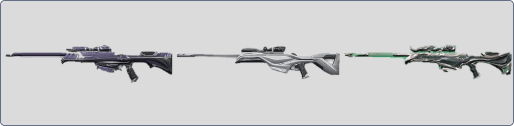 Seleção de skins icônicas do Operator da Strafe