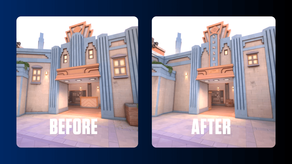 Patch 9.08 Sunset B Main Before and After