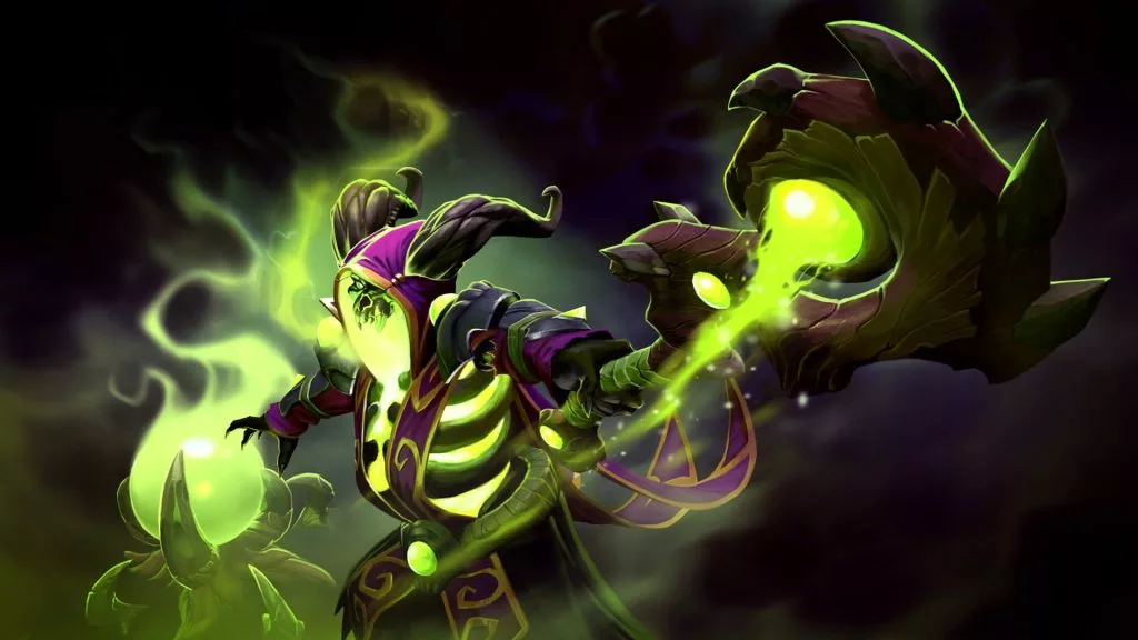 Pugna is the strongest Dota 2 heroes at bringing down buildings.