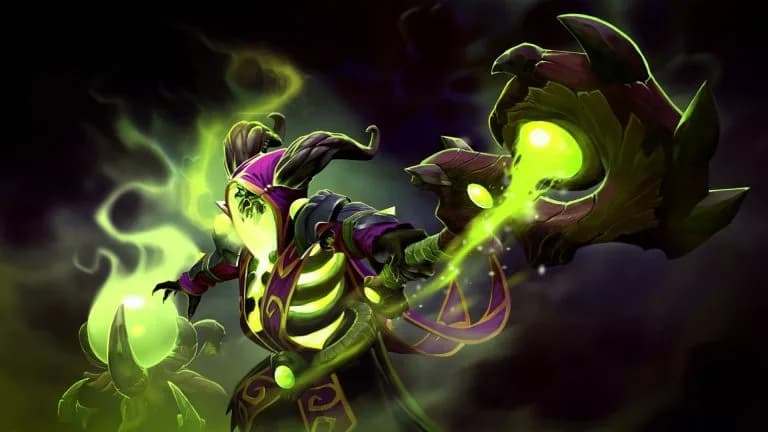 Pugna is the strongest Dota 2 heroes at bringing down buildings.