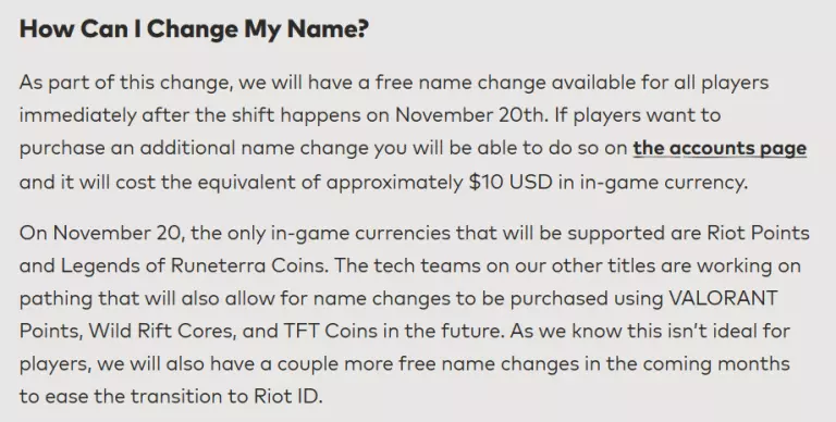 Riot Games original Riot ID plan