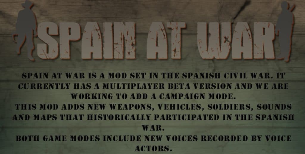 Call of Duty Spain At War Mod Landing Page (credits: ModDB)