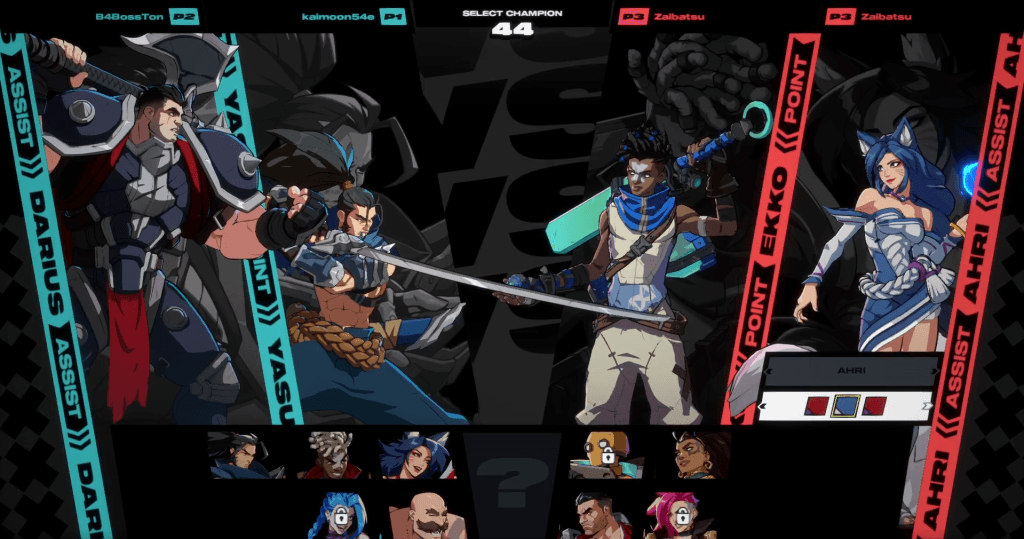 Partida 2v1 no Lobby Casual de 2XKO (Fonte: captura de tela in-game)