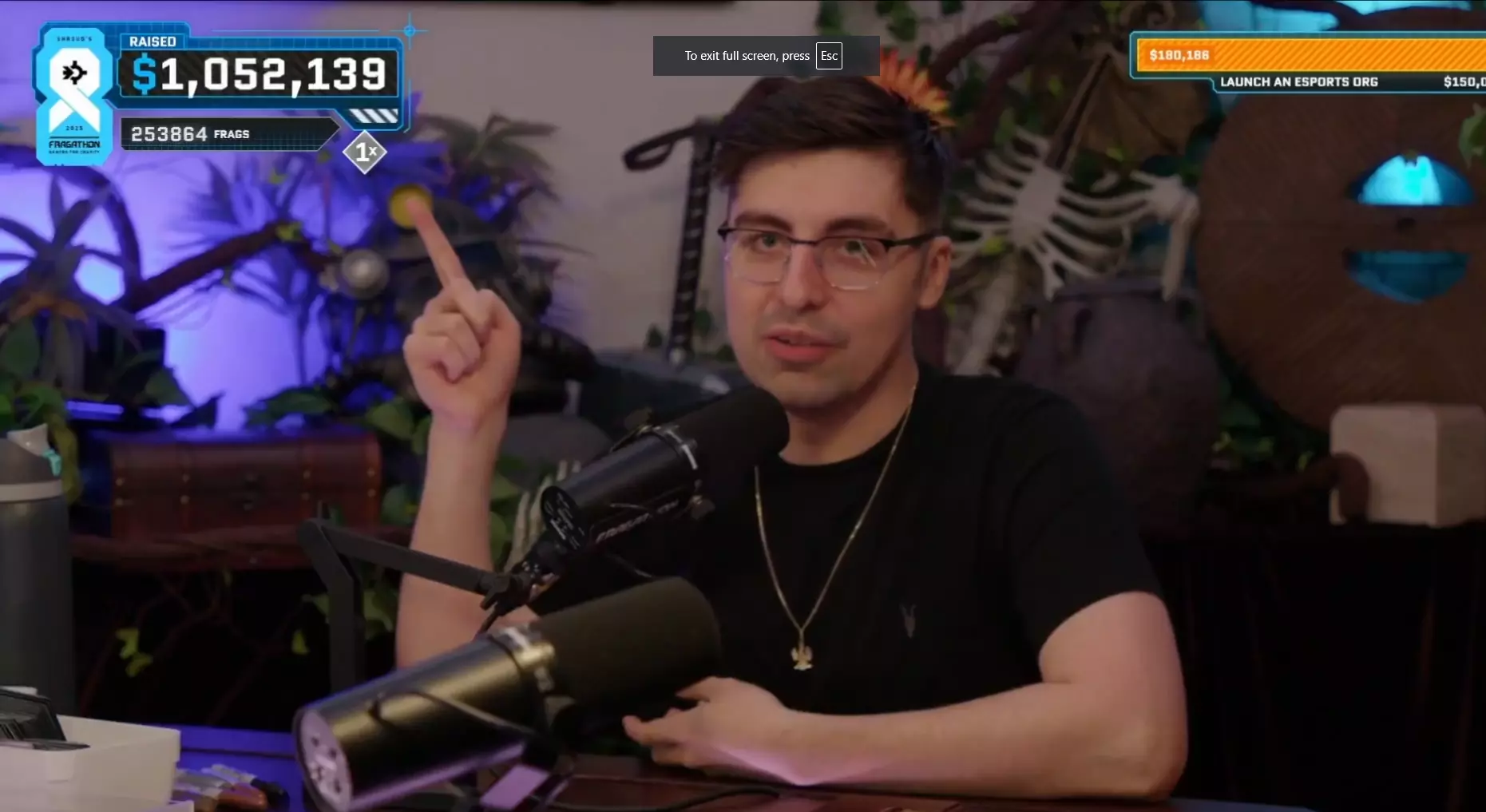 Shroud Month-Long Fragathon Hits 1 Million Donation Goal