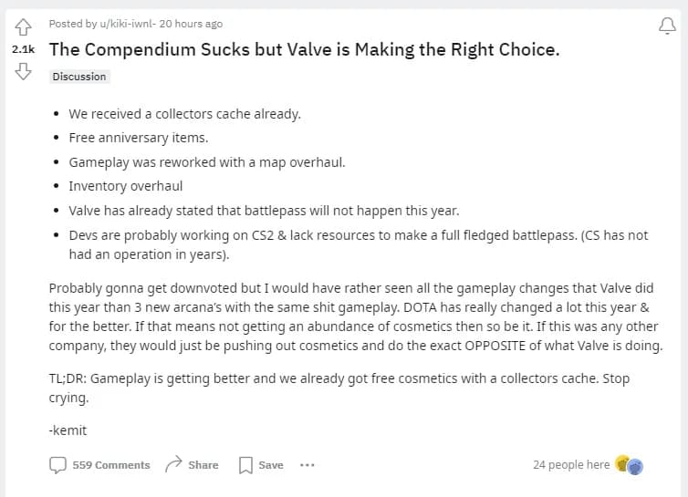 Some fans are optimisticCredits: Reddit