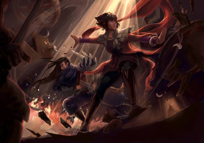 Yasuo and Taliyah form a Master-Student partnership after crossing paths. (Credit: Riot Games)